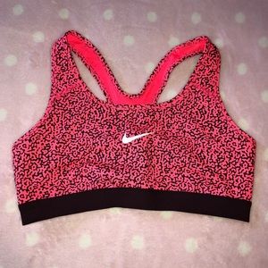 Patterned Nike Pro Classic sports bra